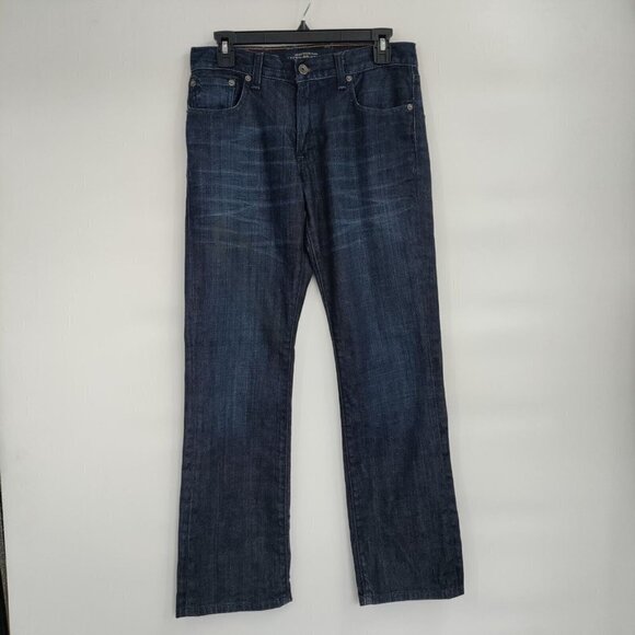 Lucky Brand Original Straight Denim Jeans Mid-Rise Stretch Dark Wash 30 x 30 Men - Picture 1 of 14